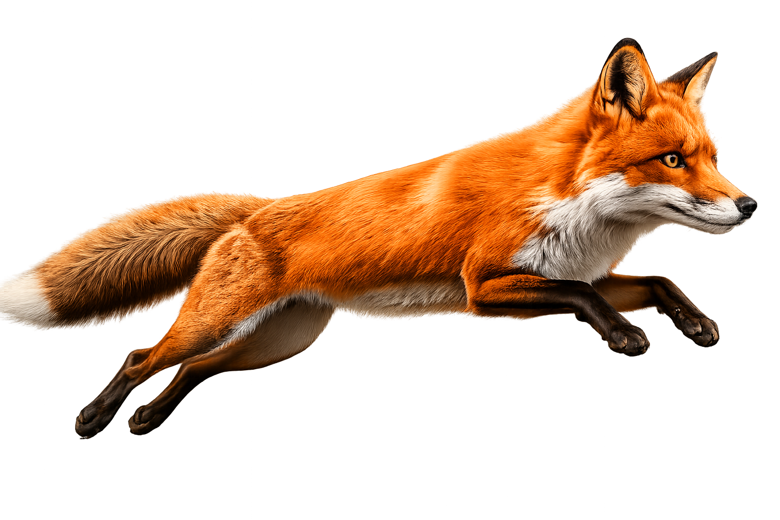 Running fox image